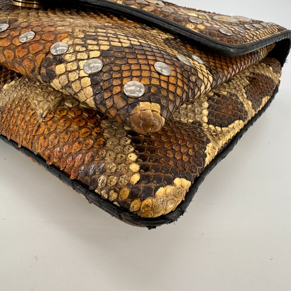 Gucci Python Arli Flap Medium Shoulder Bag - image 5
